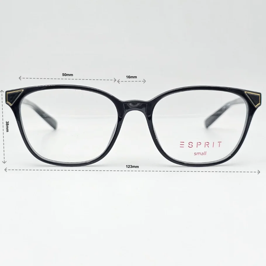 عینک طبی زنانه Esprit مدل Small - ابعاد فریم