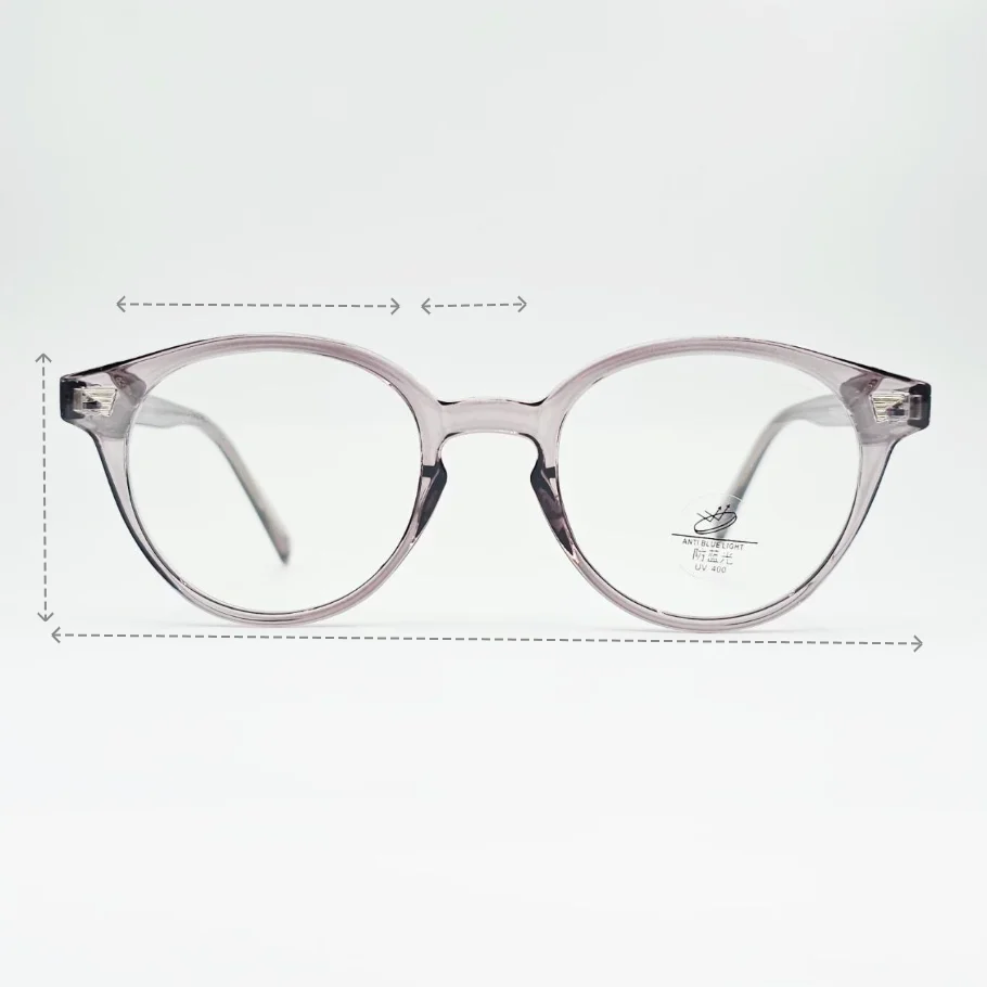 عینک طبی گرد نشکن برند MOSCOT - ابعاد فریم