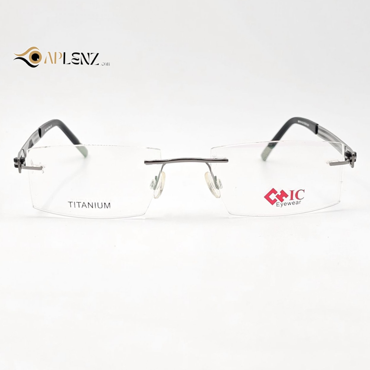 عینک طبی بدونه دور برند HCIC eyewear کد ۱۷۴۶ - ابعاد فریم