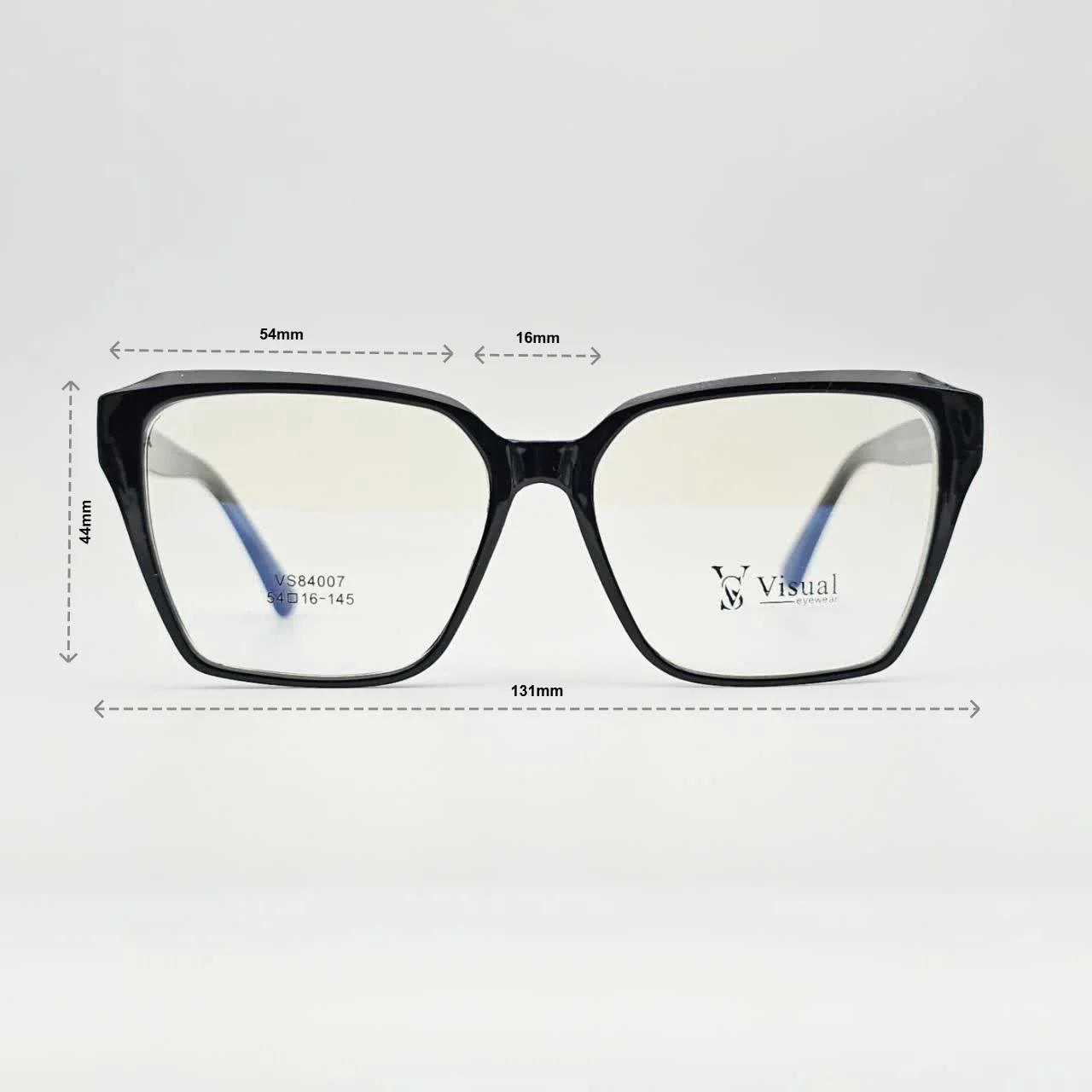 عینک طبی زنانه بزرگ برند VISUAL مدل VS84007 - ابعاد فریم