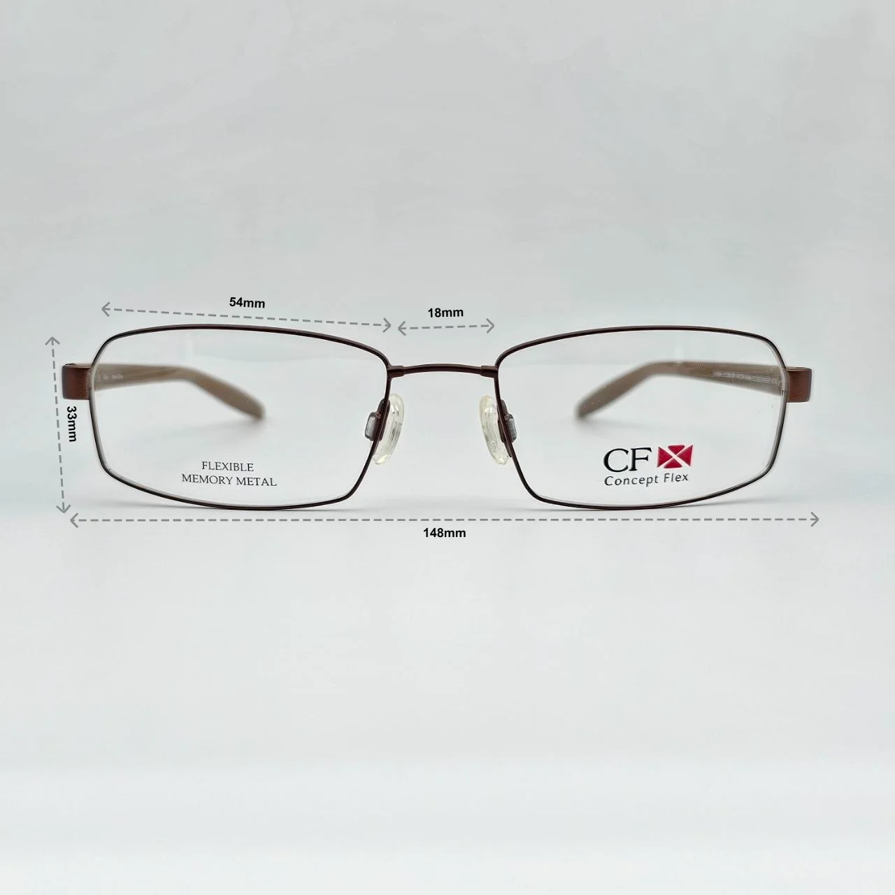 عینک طبی charmant CF concept Flex - ابعاد فریم