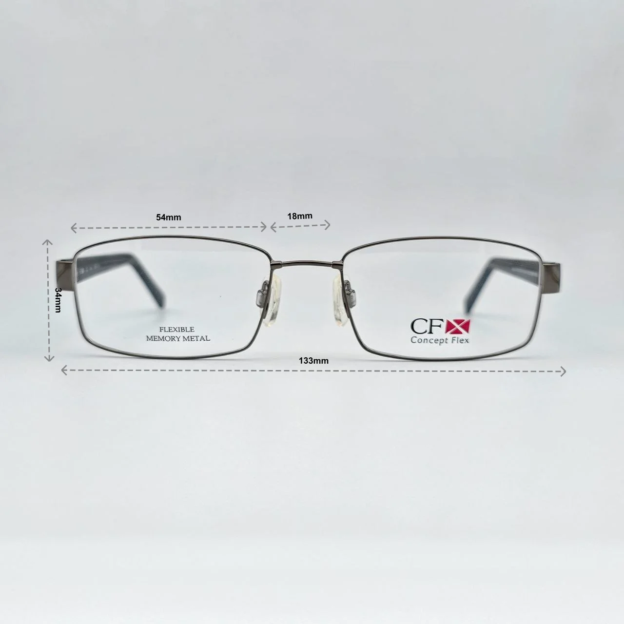 عینک طبی charmant CF concept Flex - ابعاد فریم