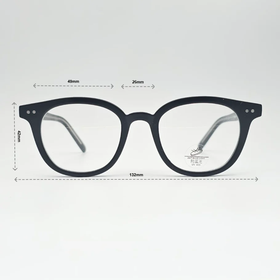عینک طبی نشکن برند MOSCOT - ابعاد فریم