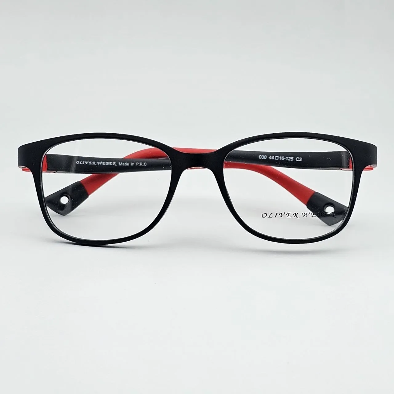 عکس نمای دسته عینک نشکن برند OLIVER WEBER رنگ black,red
