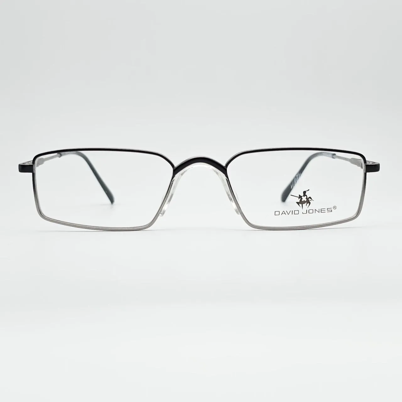 عکس نمای دسته عینک مخصوص مطالعه برند DIVID JONES رنگ black,silver