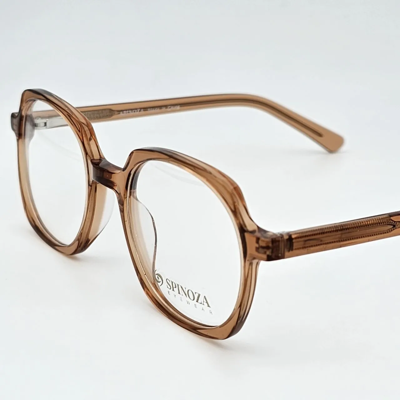عکس نمای دسته عینک طبی بچگانه برند Spinoza کد 1453 رنگ brown