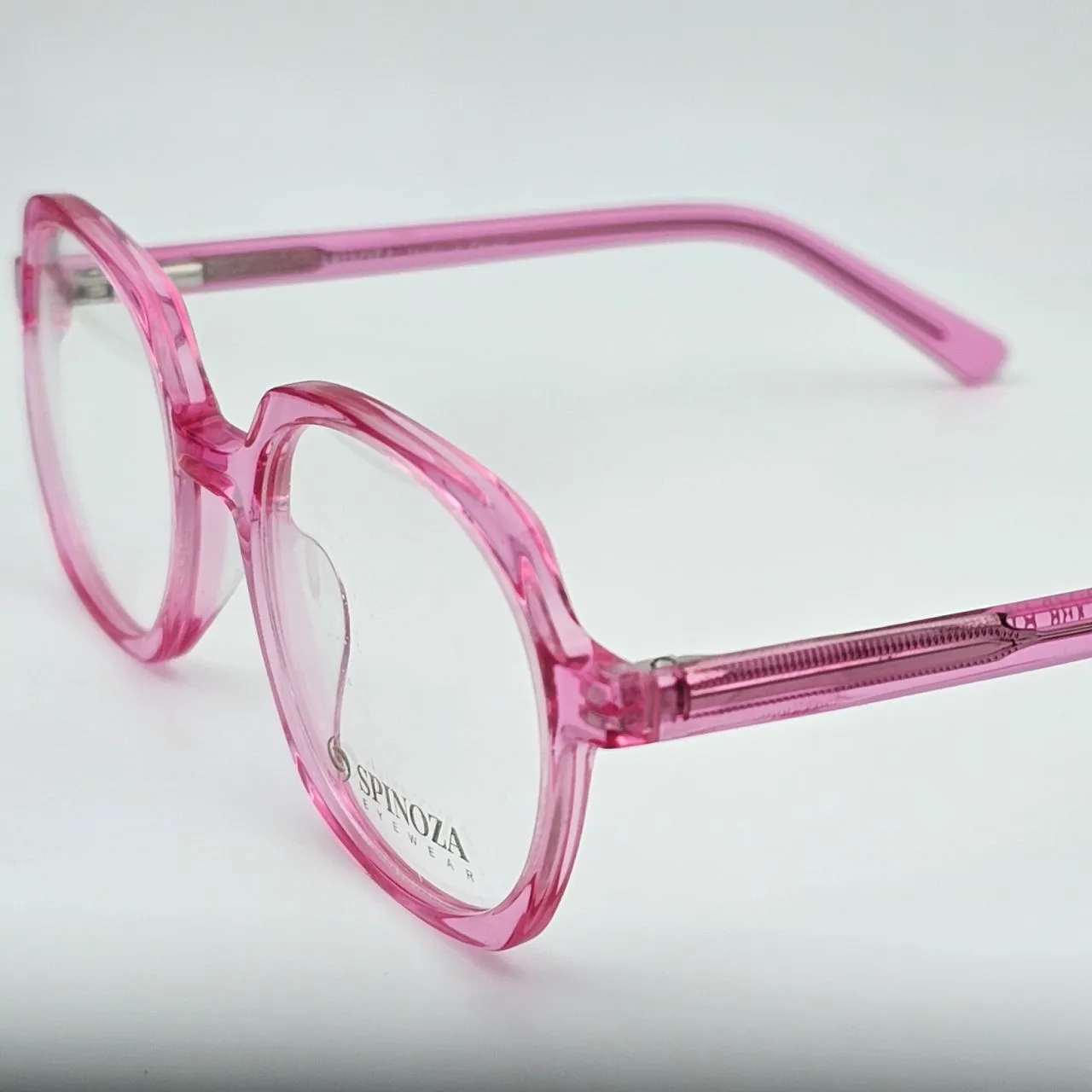عکس نمای دسته عینک طبی بچگانه برند Spinoza کد 1453 رنگ pink