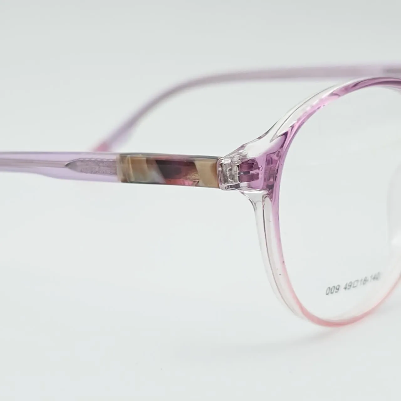 عکس بقیه موارد فریم عینک طبی مردانه-زنانه کائوچو شفاف نیمه گرد برند Eyewear کد ۱۷۱۴ رنگ purple