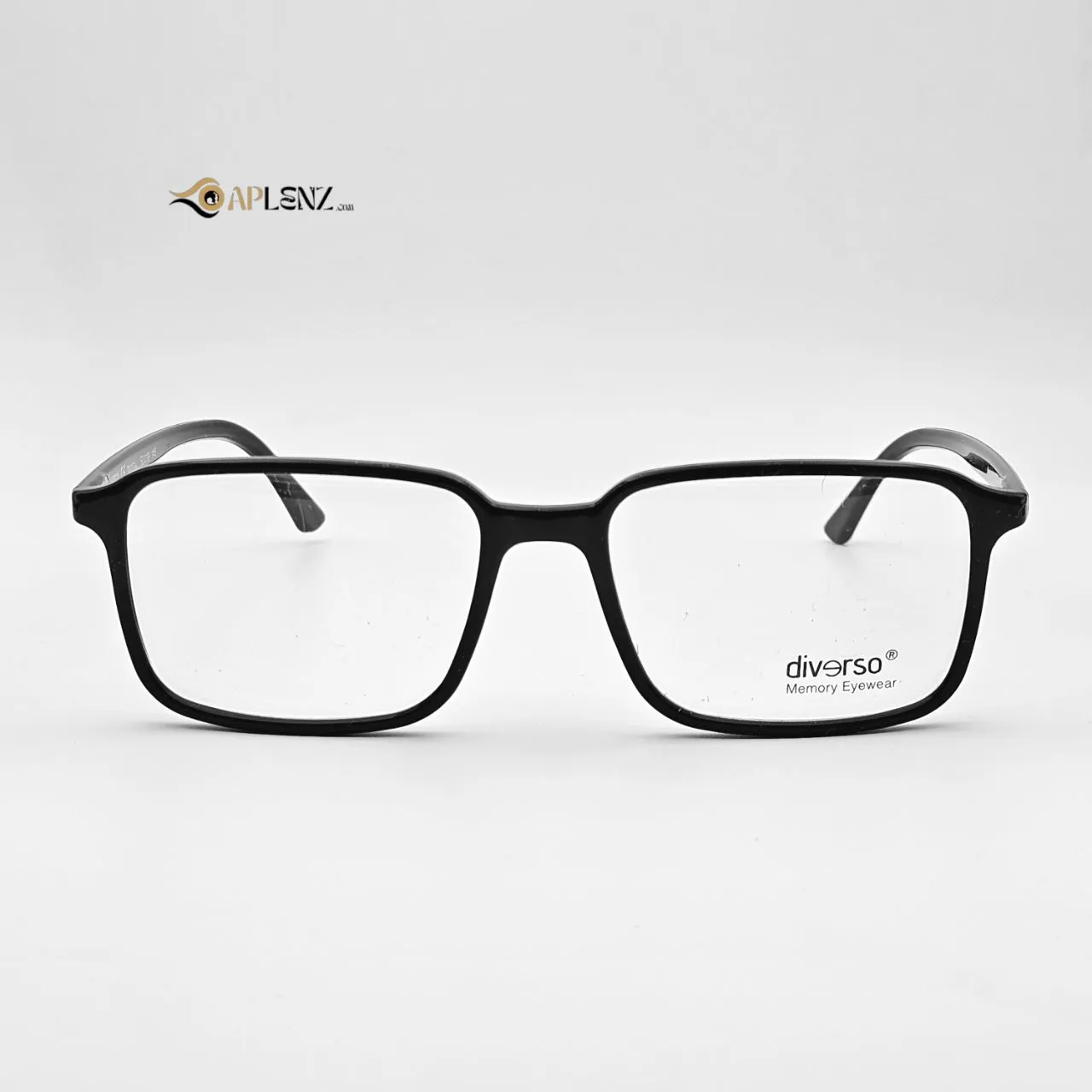 عکس نمای 45 درجه عینک نشکن طبی مردانه-زنانه کائوچو برند دیورسو diverso شفاف کد DV1014 رنگ black