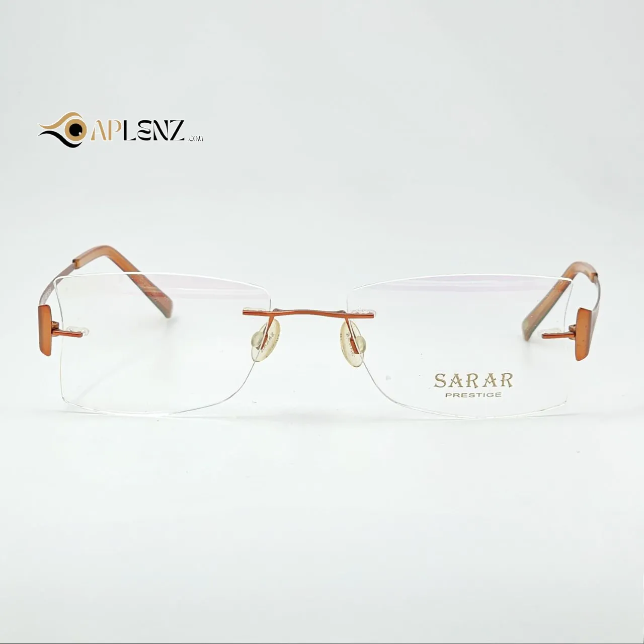 عینک طبی زنانه بدونه دور برند sarar prestige کد ۱۷۳۰ - نارنجی