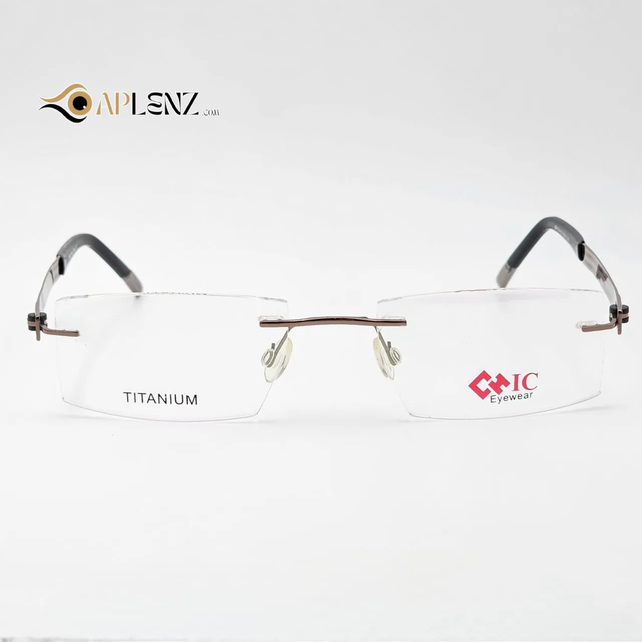 خرید عینک طبی بدونه دور برند HCIC eyewear کد ۱۷۴۶ رنگ black,brown