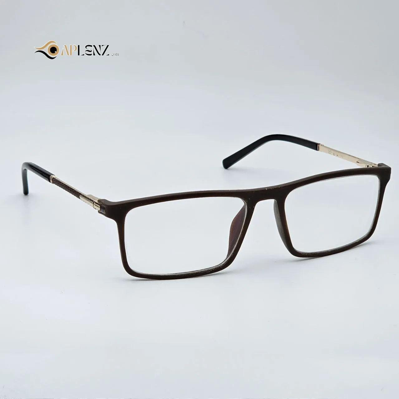عکس نمای 45 درجه عینک طبی مردانه-زنانه کائوچو کد ۱۷۷۰ رنگ gold,brown