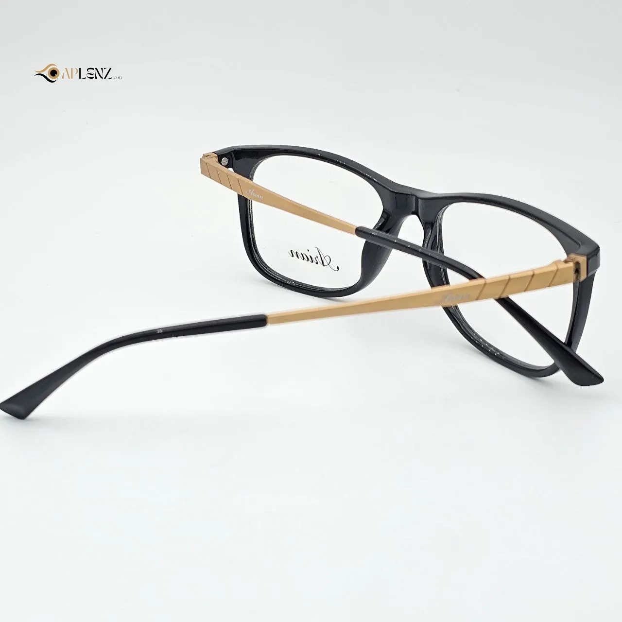 عکس نمای 45 درجه عینک طبی کائوچو ARIAN رنگ black,yellow