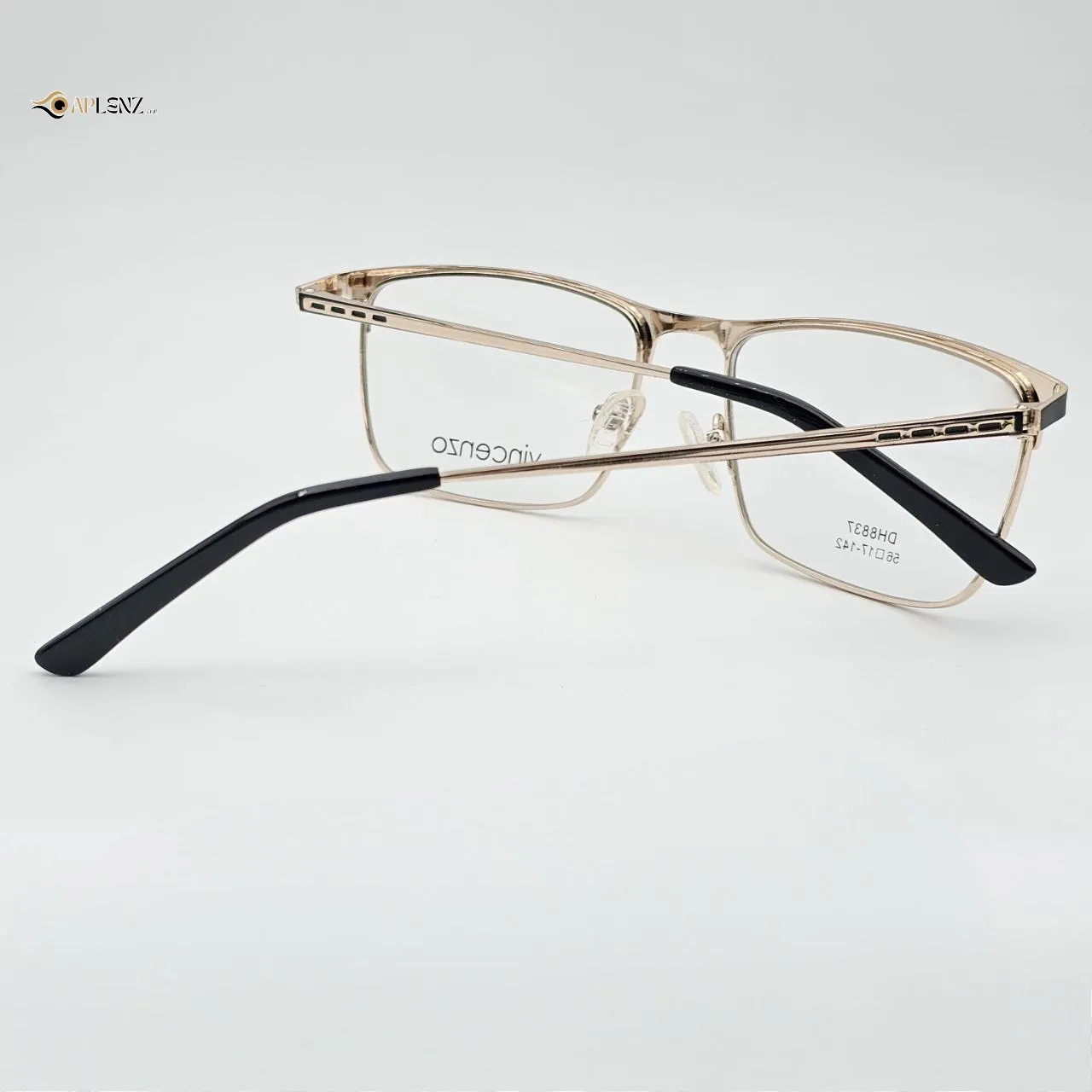 عکس نمای از بالا عینک طبی زنانه فلزی VINCENZO رنگ black,gold