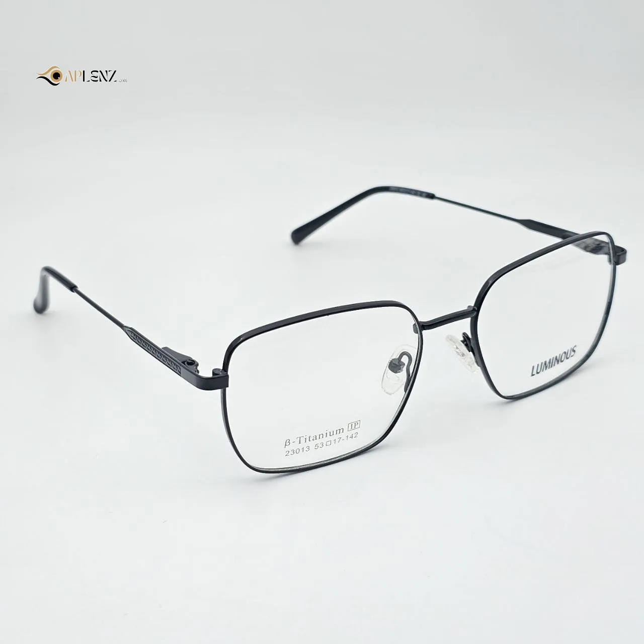 عکس نمای 45 درجه عینک طبی مشکی LUMINOUS رنگ black