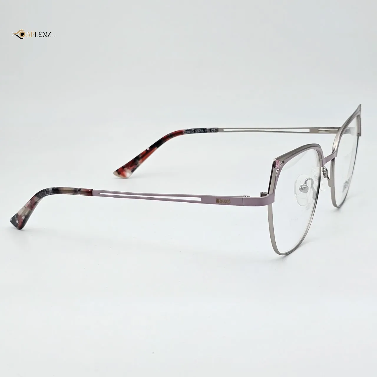 عکس نمای دسته عینک طبی زنانه برند ROSSI رنگ silver,pink