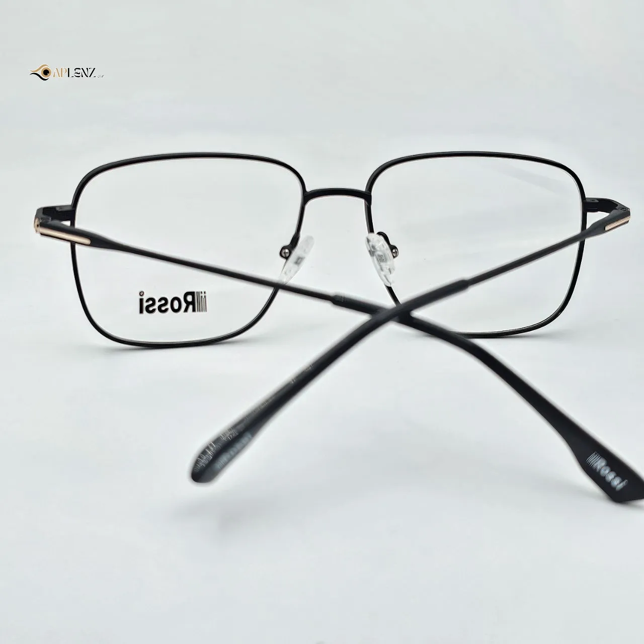 عکس نمای دسته عینک طبی مردانه برند ROSSI رنگ black,gold