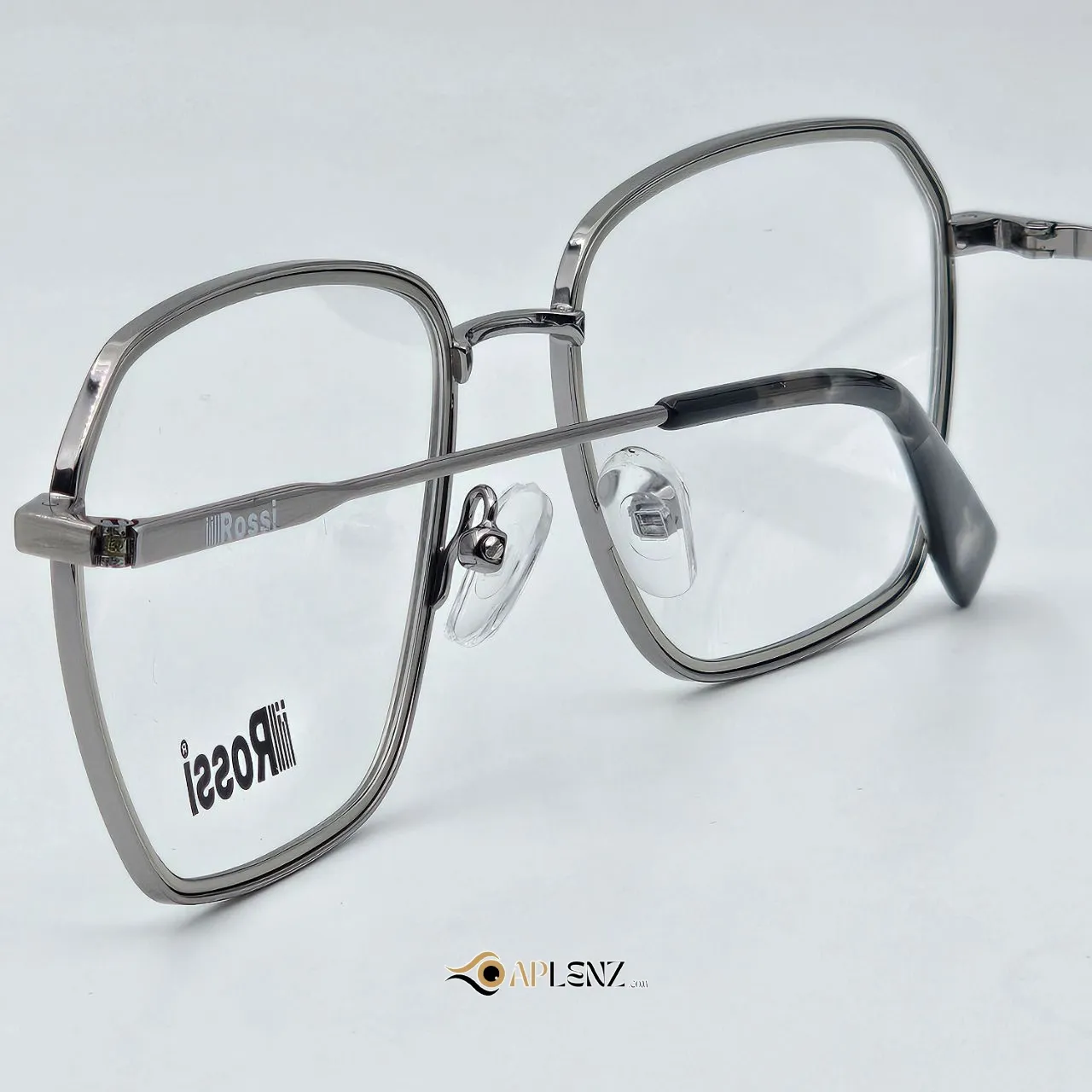 عکس بقیه موارد عینک طبی مردانه نقره ای برند ROSSI رنگ silver