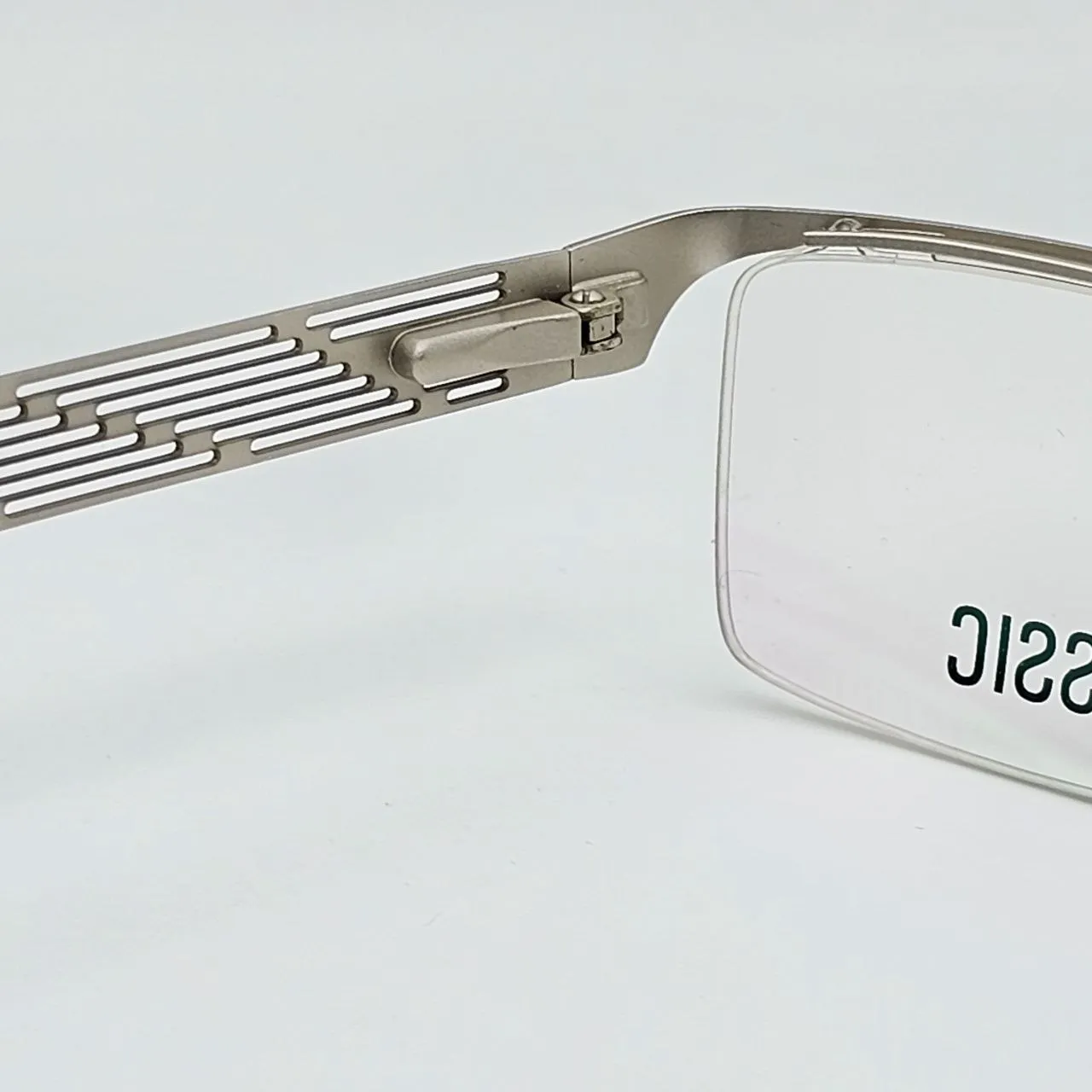 عکس نمای از بالا عینک مستطیلی کلاسیک classic رنگ silver
