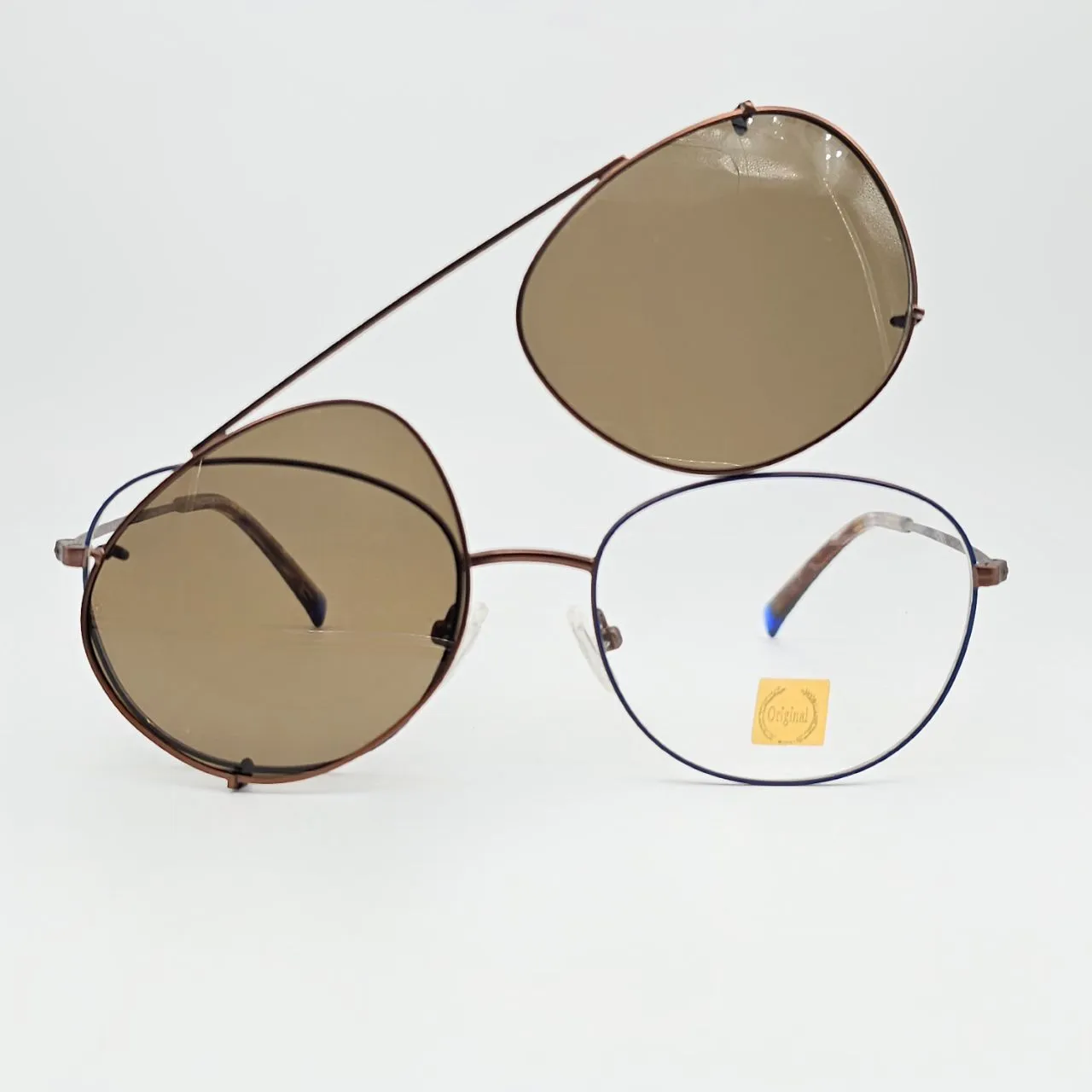 عکس بقیه موارد عینک زنانه فلزی کاوردار بنفش رنگ brown,blue