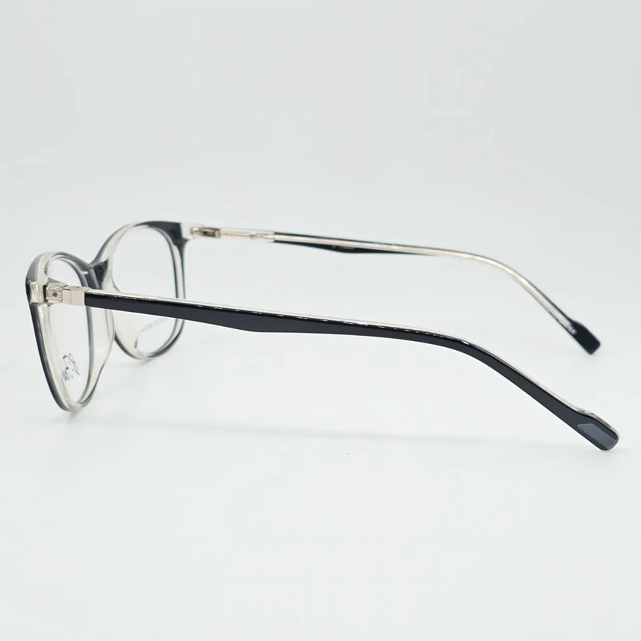 عکس نمای دسته عینک طبی کائوچو ای رنگ black,transparent