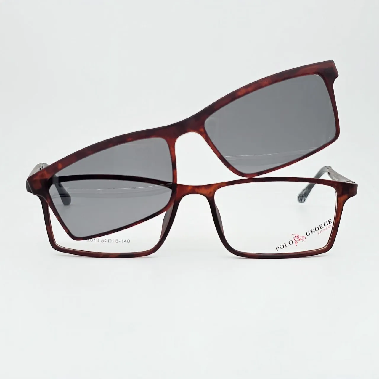 عکس بقیه موارد عینک طبی مگنتی Polo George رنگ brown