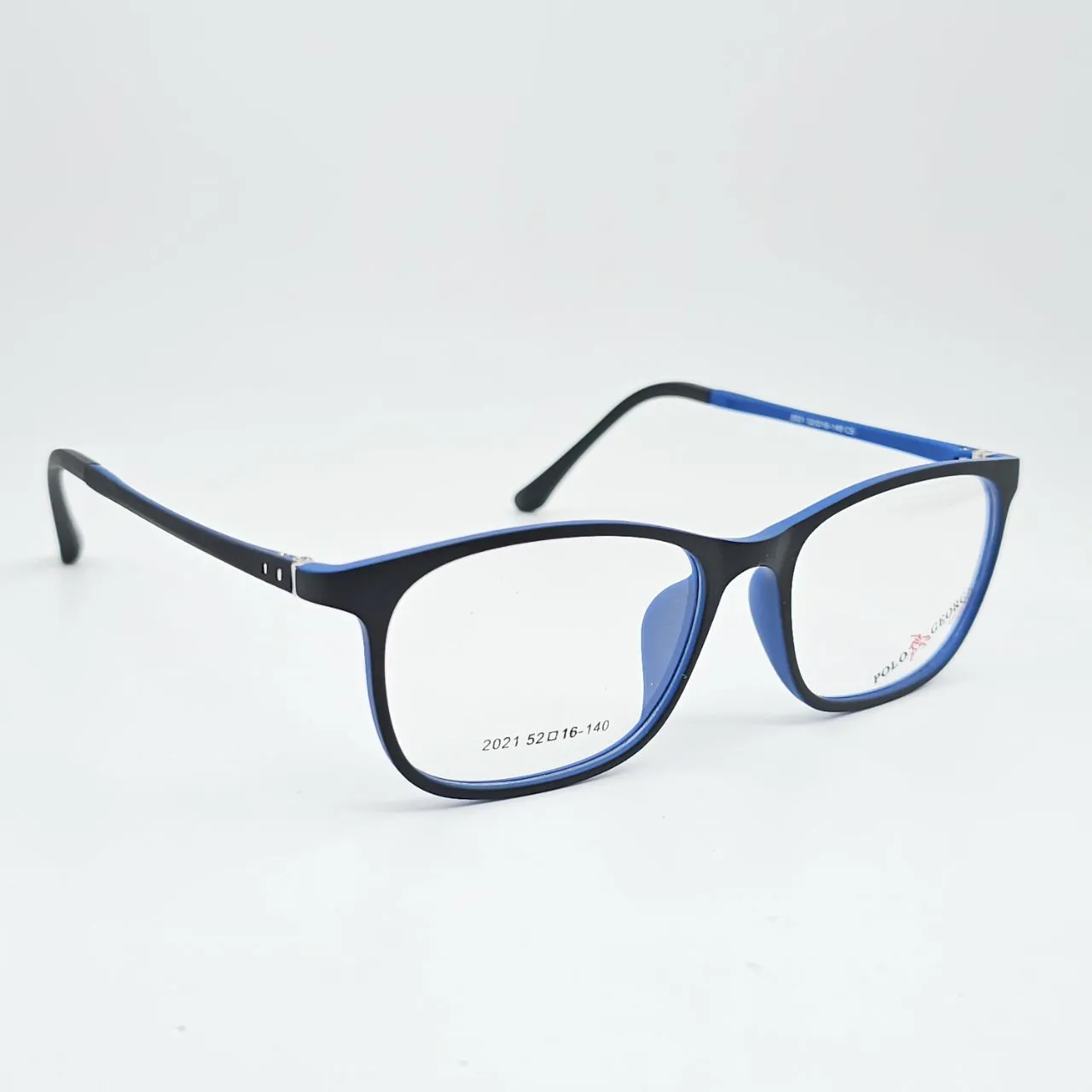 عکس نمای 45 درجه عینک کاور دار مگنتی برند POLO GEORGE رنگ black,blue