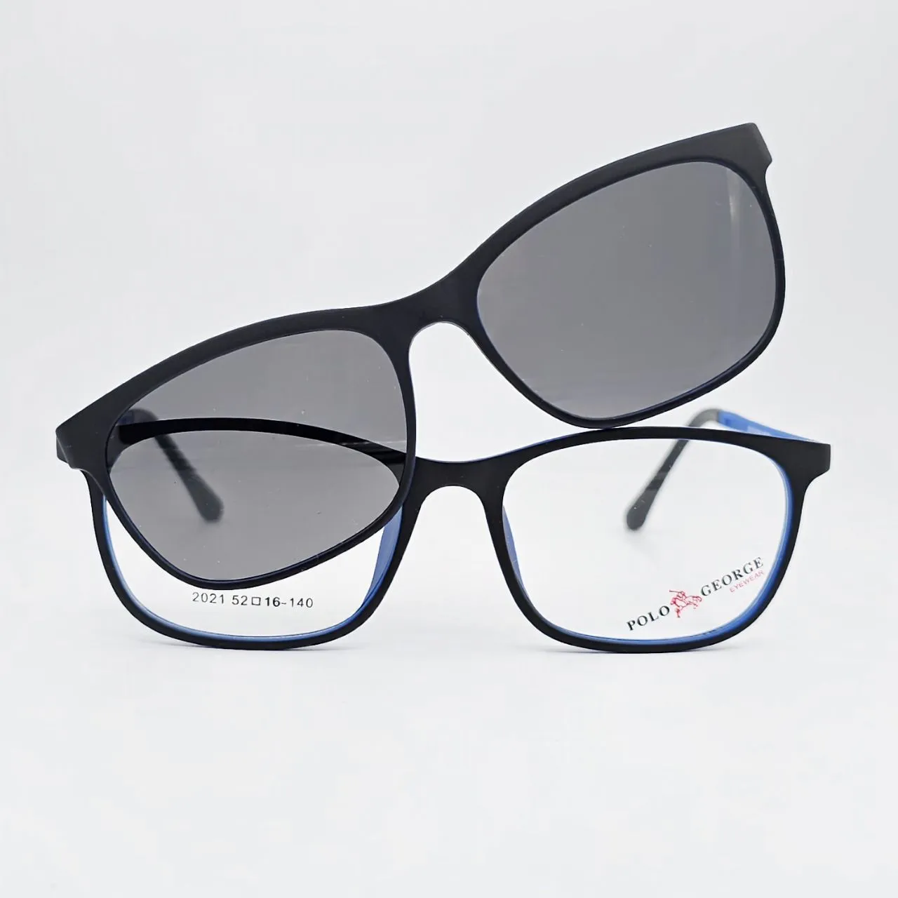 عکس بقیه موارد عینک کاور دار مگنتی برند POLO GEORGE رنگ black,blue