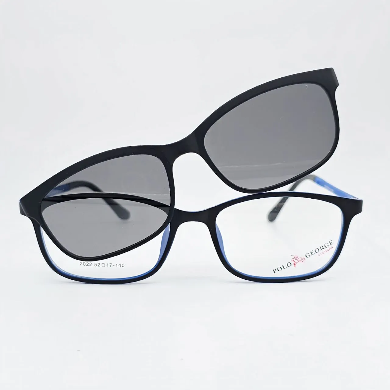 عکس بقیه موارد عینک کاور دار مگنتی برند POLO GEORGE رنگ black,blue
