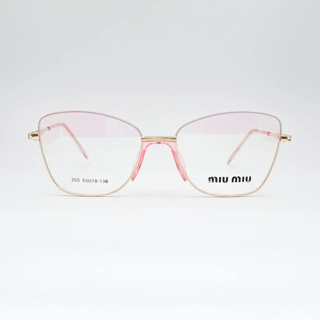 خرید عینک طبی مردانه-زنانه miu miu کد 205 رنگ gold,pink