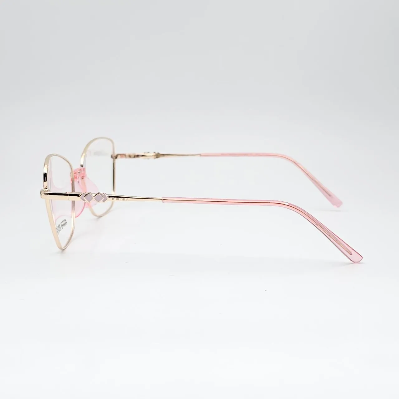 عکس نمای دسته عینک طبی مردانه-زنانه miu miu کد 205 رنگ gold,pink