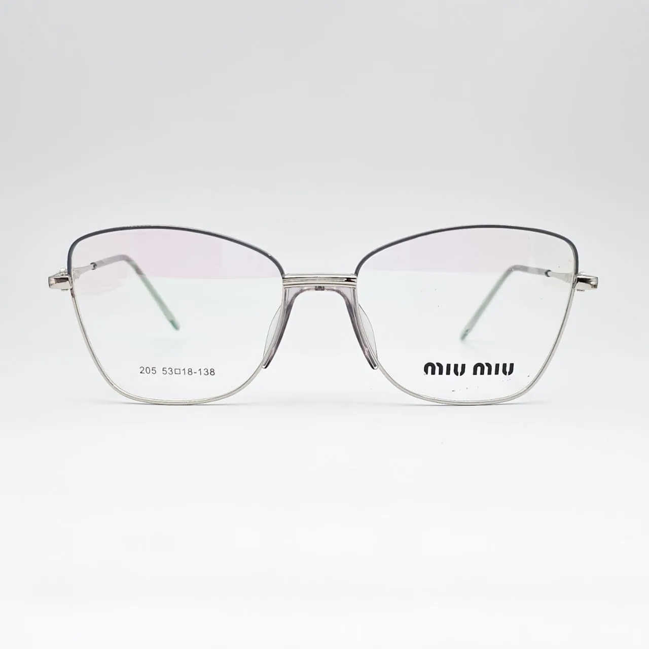خرید عینک طبی مردانه-زنانه miu miu کد 205 رنگ gray,silver