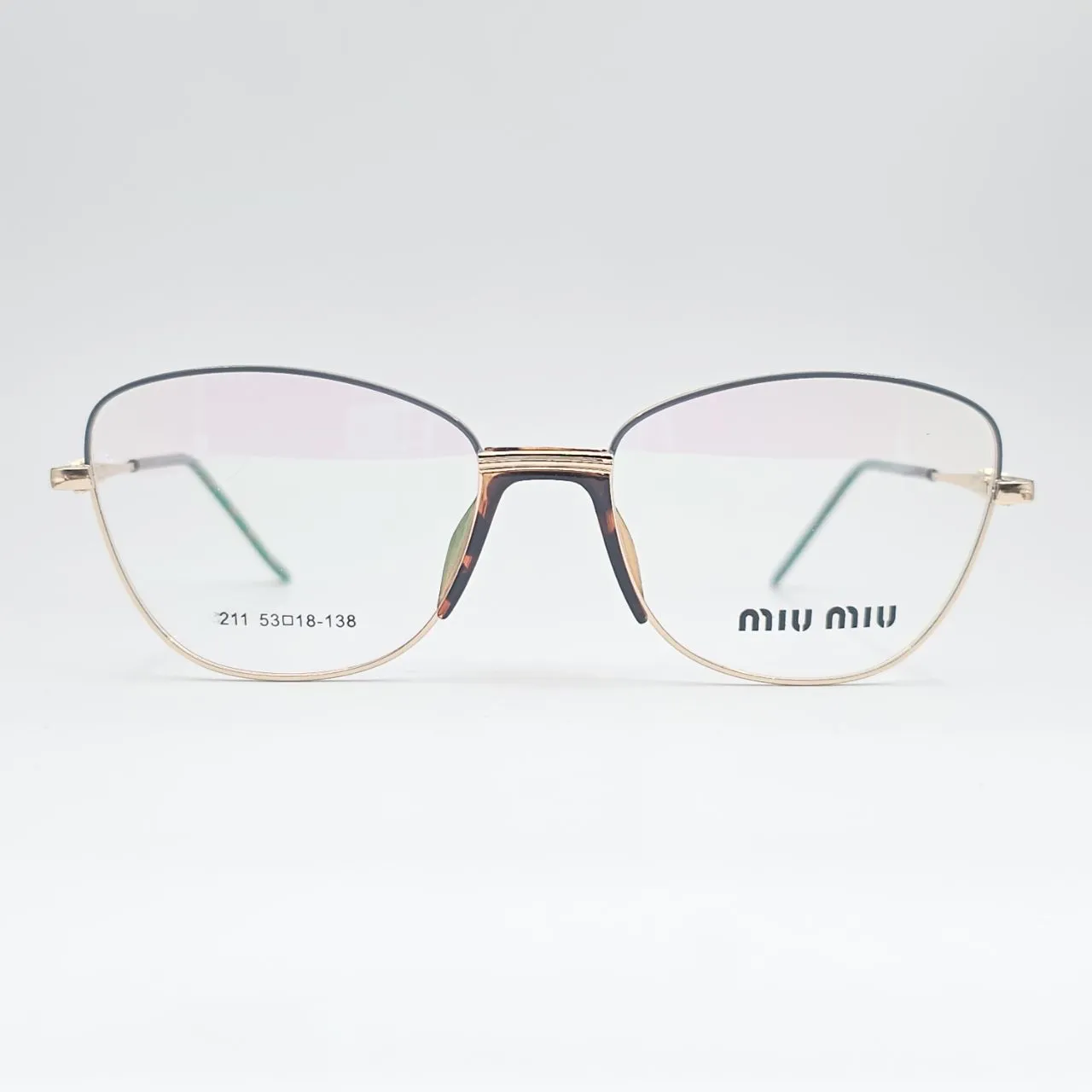 خرید عینک طبی miu miu کد 211 رنگ gold,brown