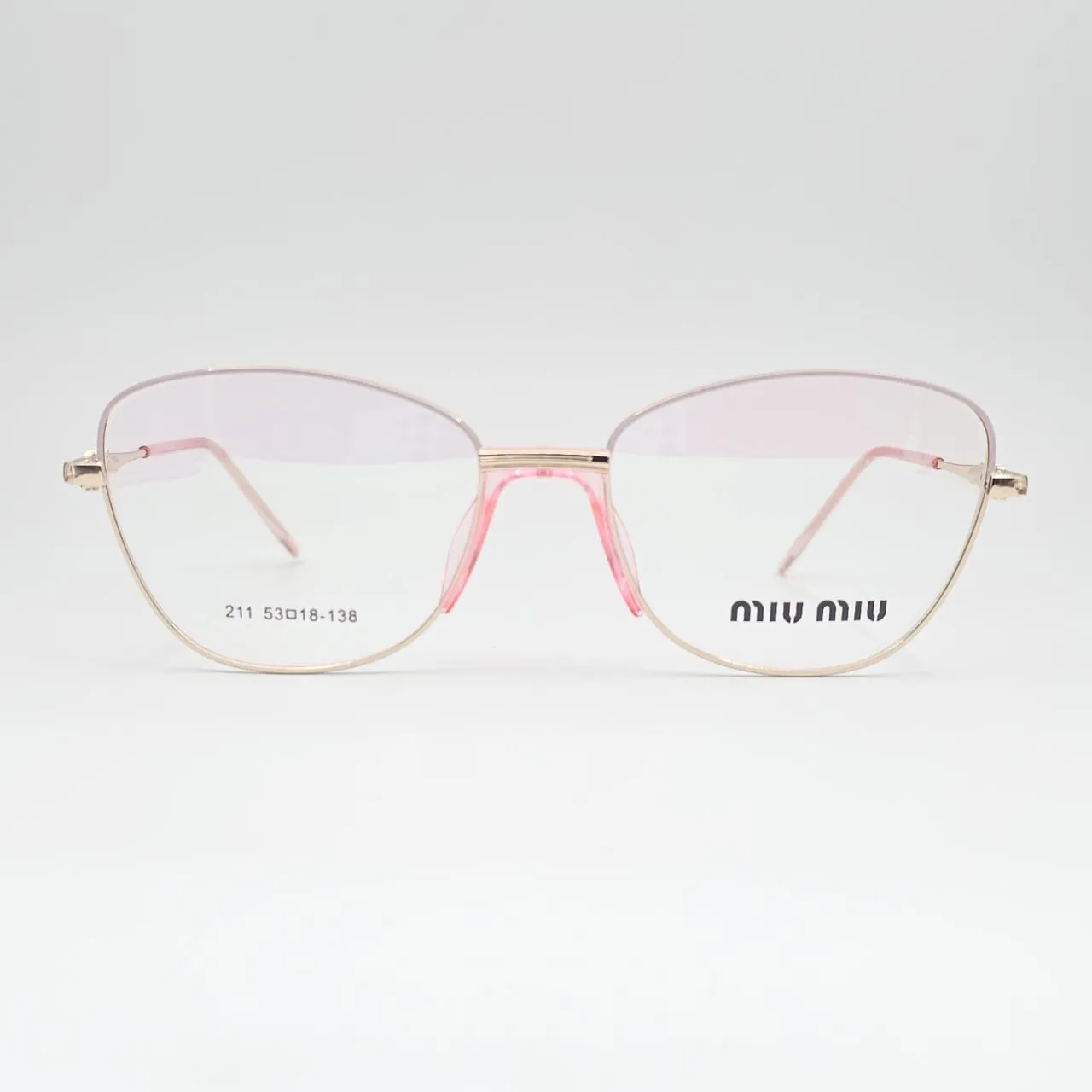 خرید عینک طبی miu miu کد 211 رنگ gold,pink