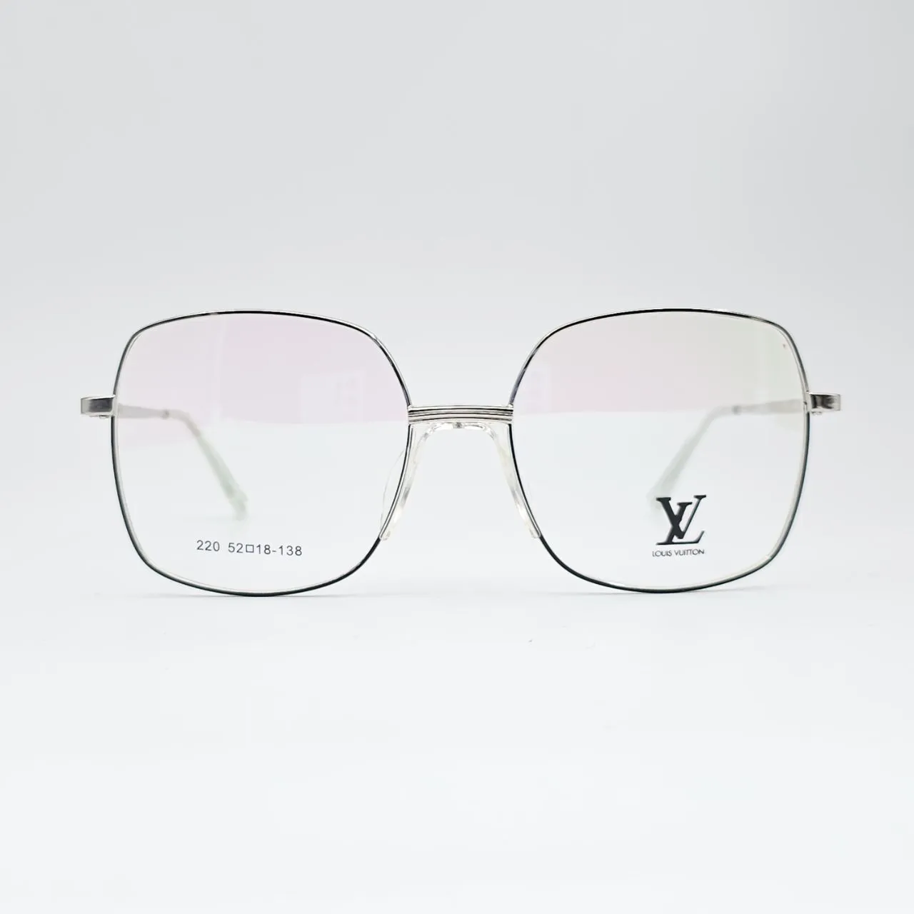 عکس نمای از بالا عینک طبی بزرگ LOUIS VUITTON کد 220 رنگ silver
