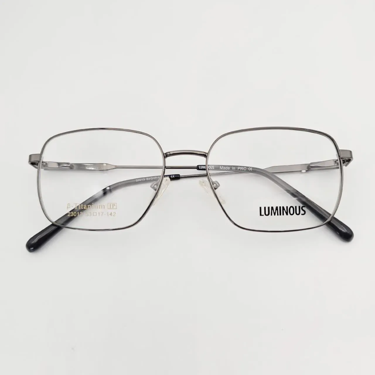 عکس نمای از بالا عینک طبی تیتانیوم LUMINOUSفوق سبک رنگ gray