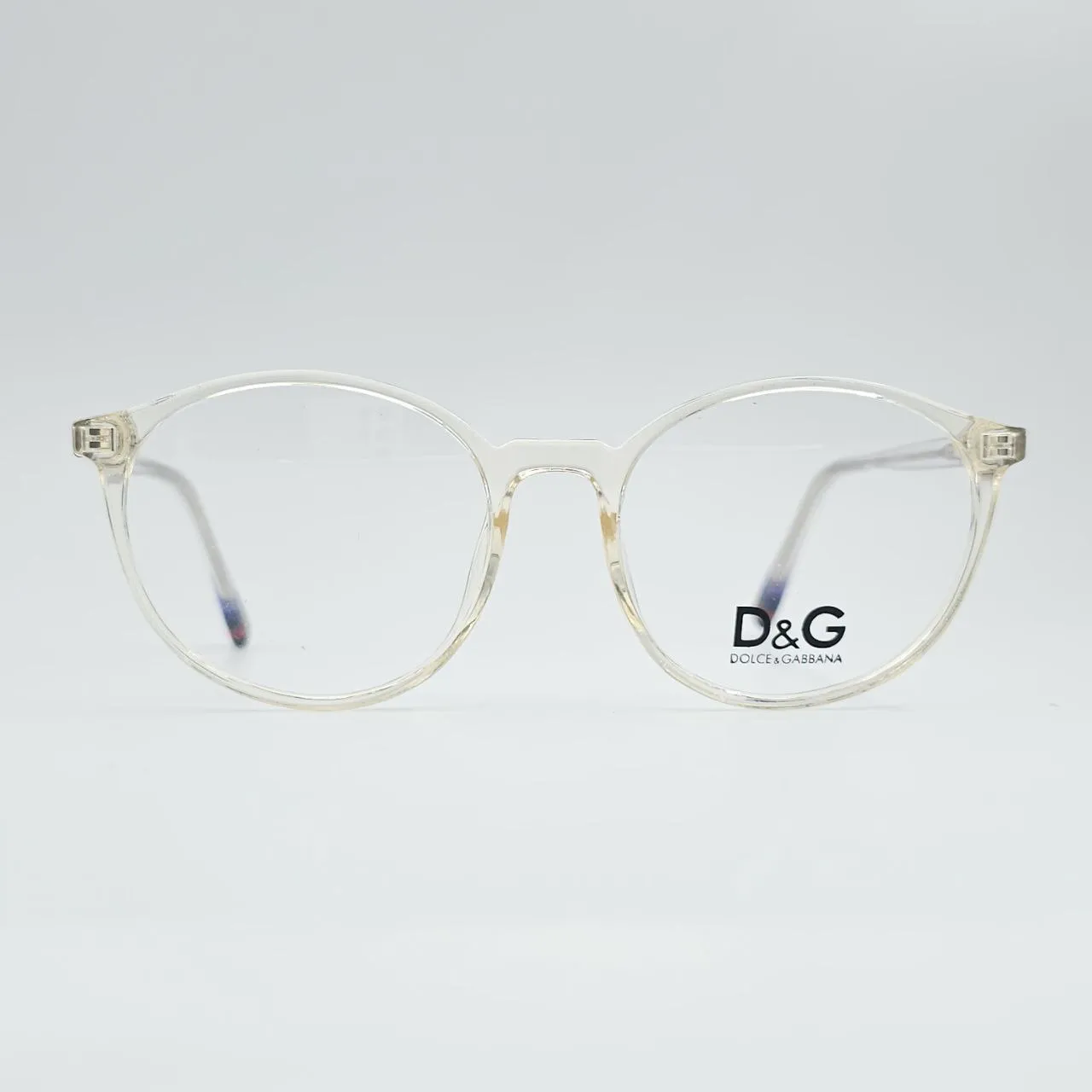 خرید عینک گرد شفاف Dolce & Gabbana (D&G) با طراحی کلاسیک و فریم سبک رنگ transparent