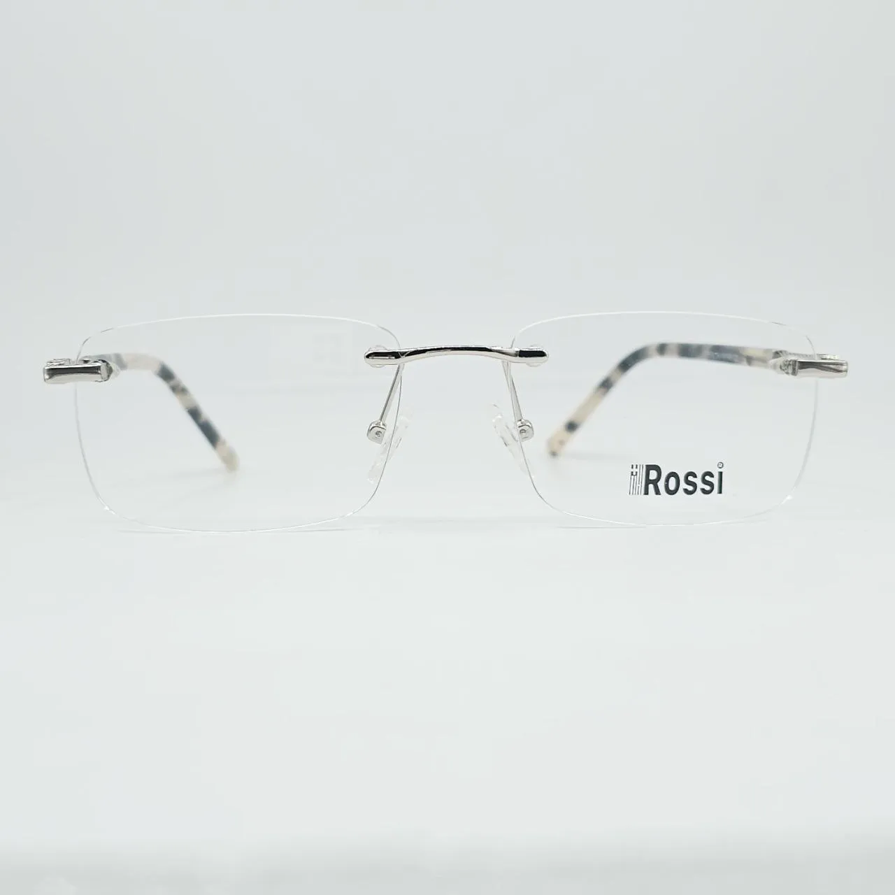 عینک طبی بدون دور Rossi - نقره‌ای