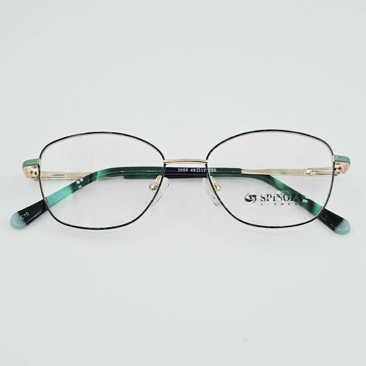 عکس نمای از بالا عینک طبی زنانه برند SPINOZA رنگ black,gold