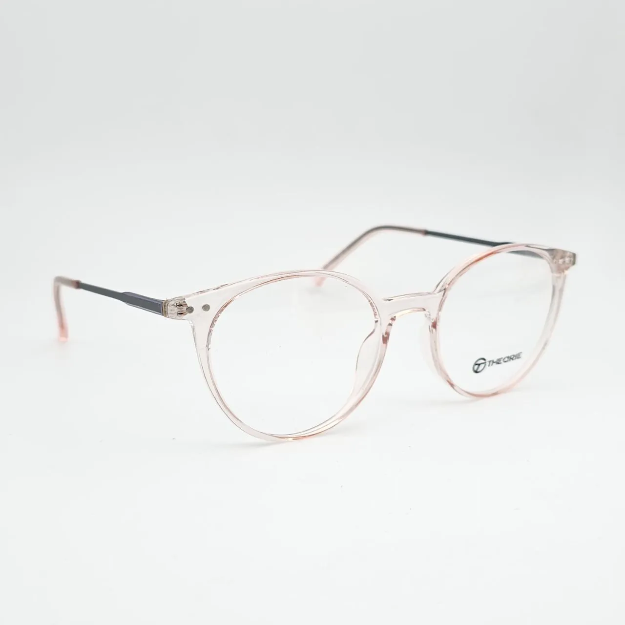 عکس نمای 45 درجه عینک مردانه-زنانه تئوری مدل c5002 رنگ pink