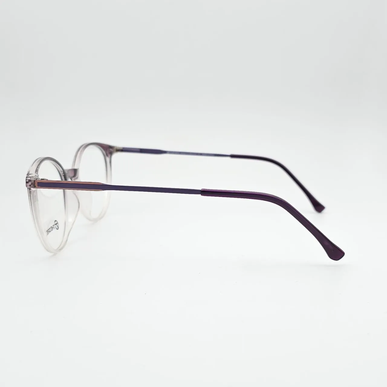 عکس نمای 45 درجه عینک مردانه-زنانه تئوری مدل c5002 رنگ purple