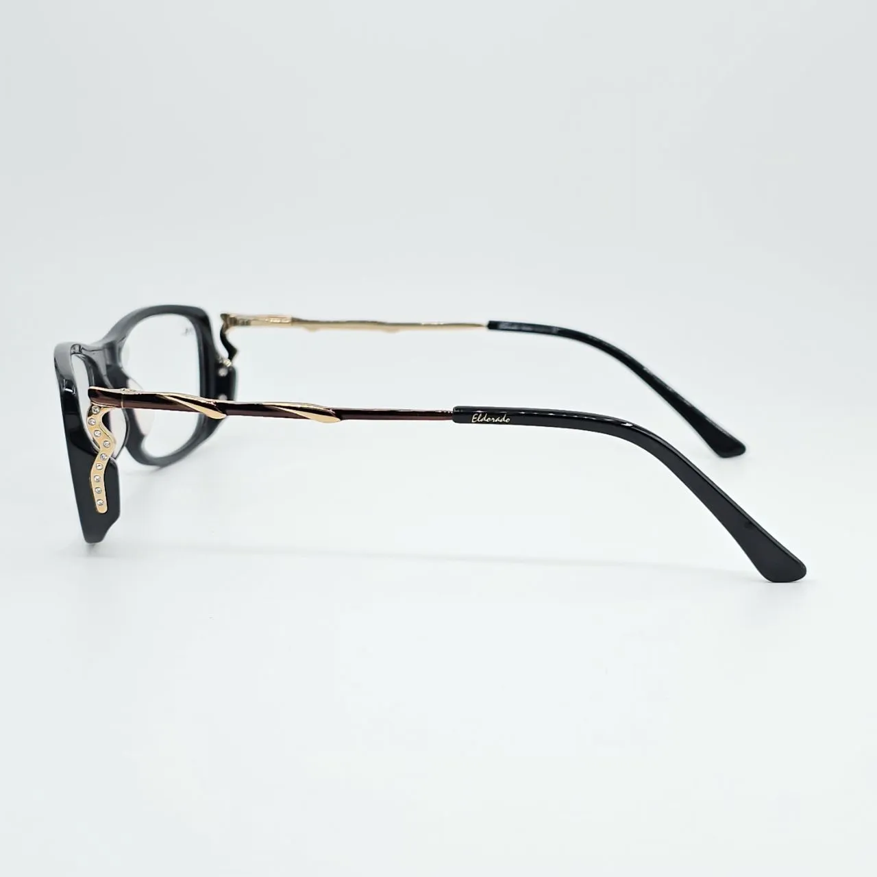 عکس نمای دسته عینک طبی eldorado زنانه رنگ black,gold
