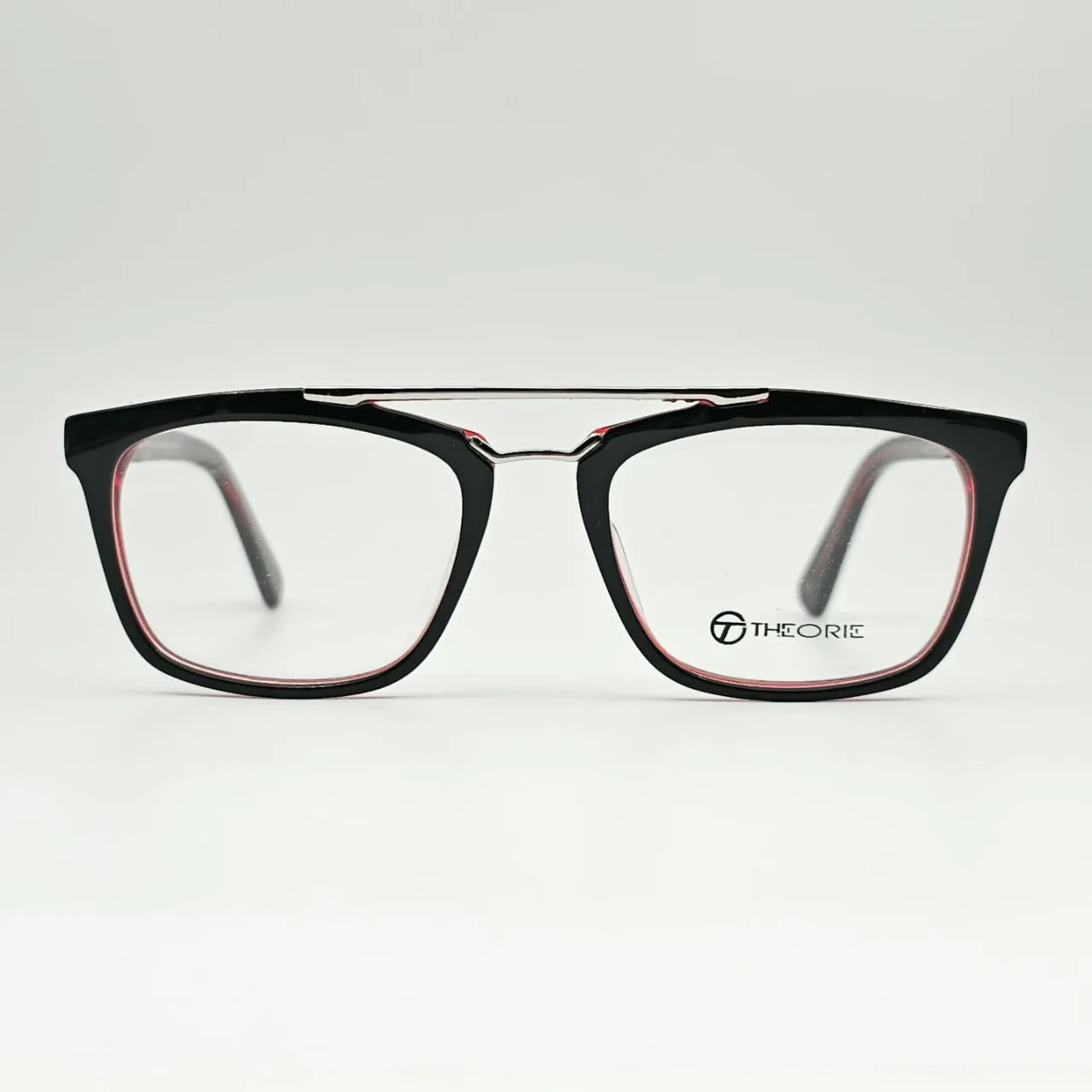 خرید عینک طبی مربعی دوپل THEORIE رنگ black,red