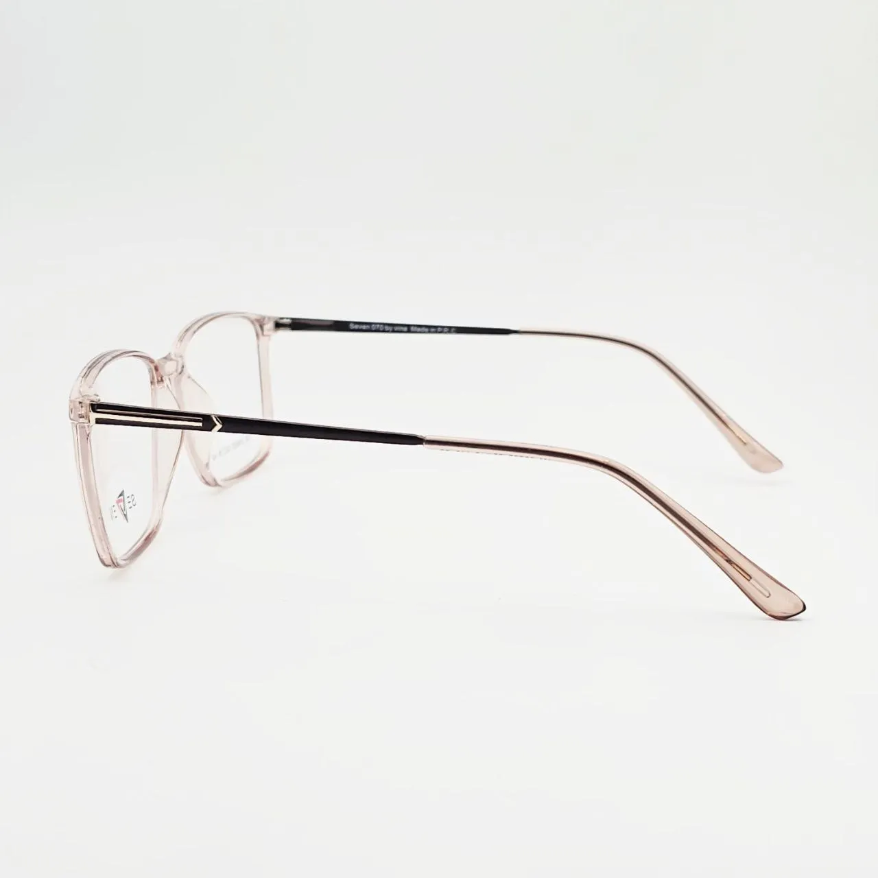 عکس نمای دسته عینک شفاف طبی SEVEN رنگ beige