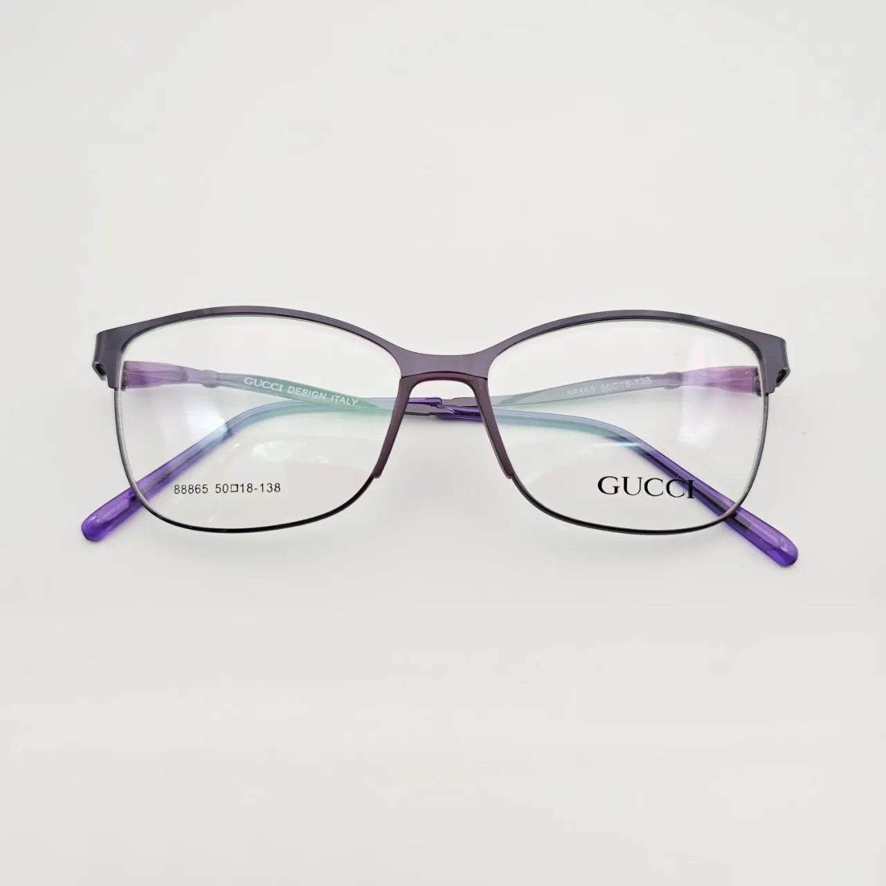 عکس نمای از بالا عینک طبی زنانه مدل GUCCI گوچی کد 88865 رنگ purple