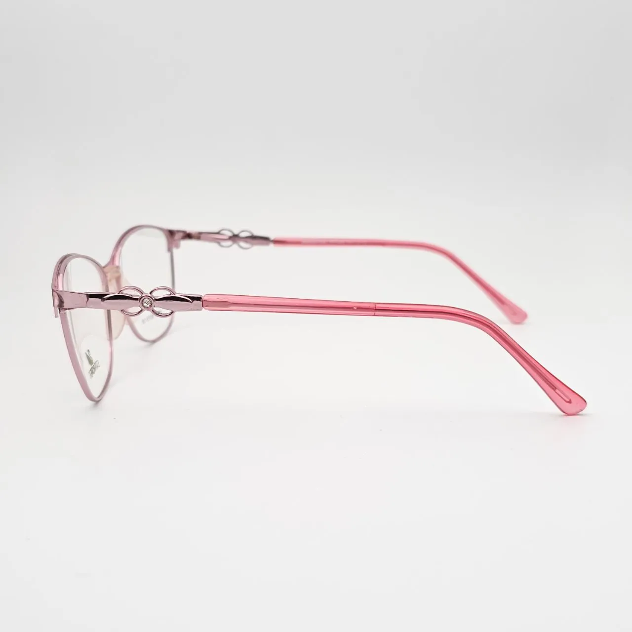 عکس نمای دسته عینک طبی زنانه مدل swarovski کد 88866 رنگ pink