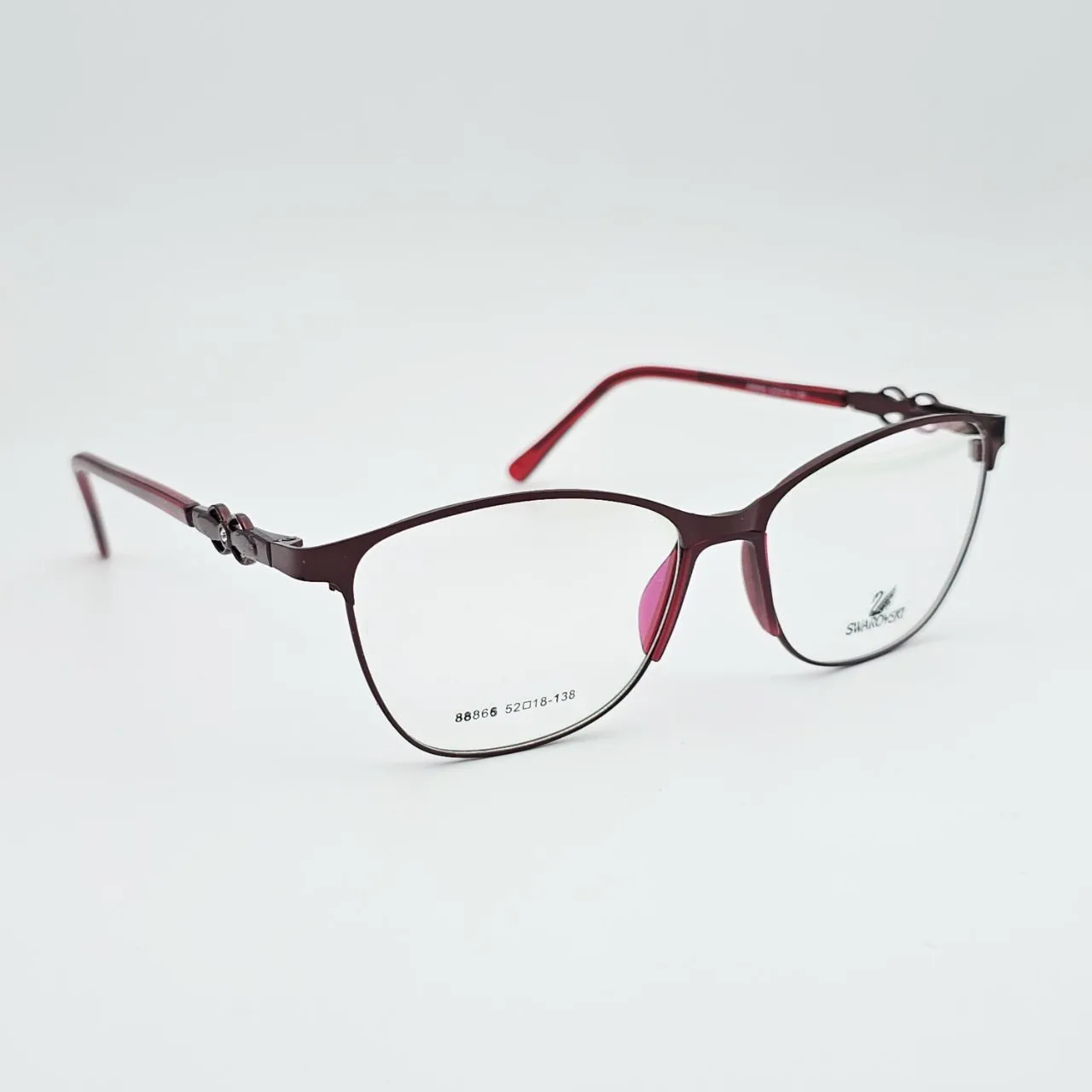 خرید عینک طبی زنانه مدل swarovski کد 88866 رنگ red