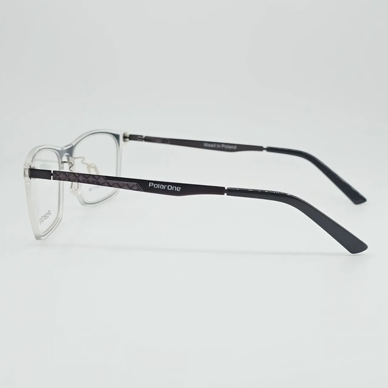 عکس نمای دسته عینک طبی Polar One رنگ black,transparent