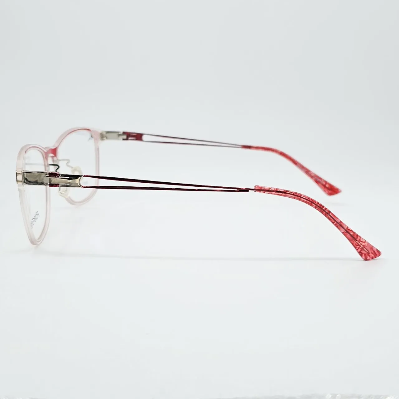 عکس نمای دسته عینک قرمز Polar One رنگ red,transparent