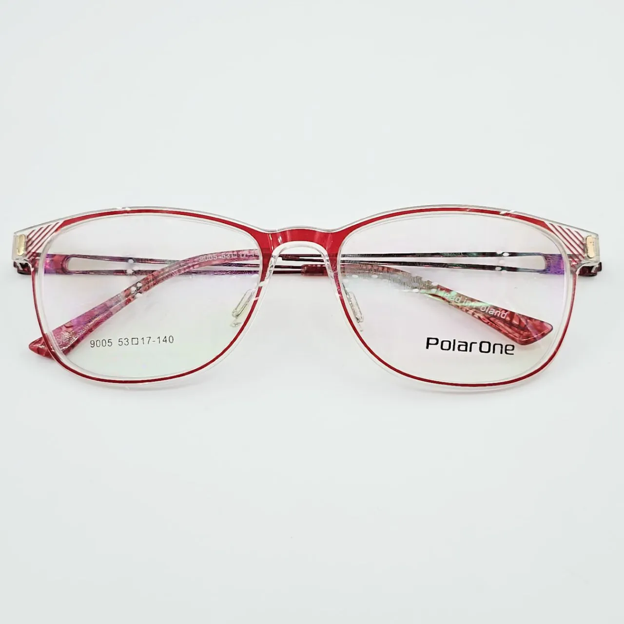 عکس نمای از بالا عینک قرمز Polar One رنگ red,transparent